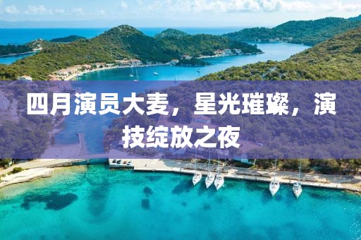 四月演员大麦，星光璀璨，演技绽放之夜