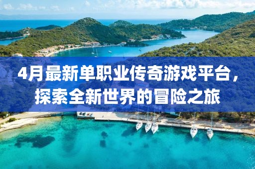 4月最新单职业传奇游戏平台，探索全新世界的冒险之旅