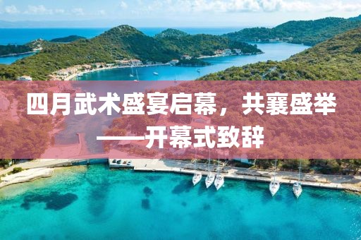 四月武术盛宴启幕，共襄盛举——开幕式致辞