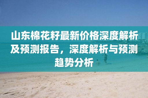 山东棉花籽最新价格深度解析及预测报告，深度解析与预测趋势分析