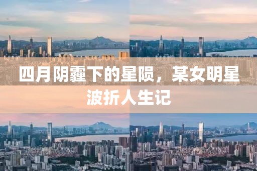 四月阴霾下的星陨，某女明星波折人生记