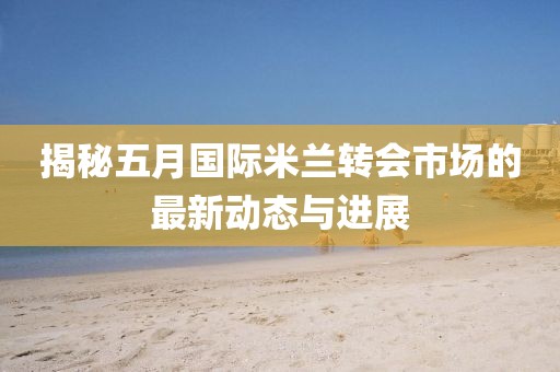 揭秘五月国际米兰转会市场的最新动态与进展
