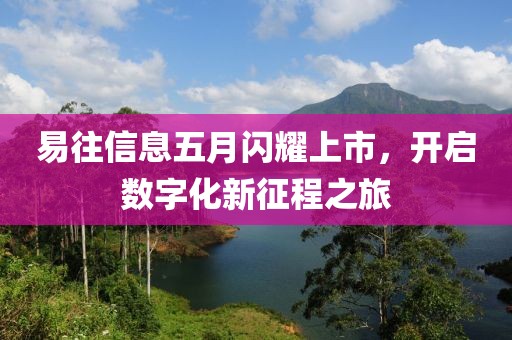 易往信息五月闪耀上市，开启数字化新征程之旅