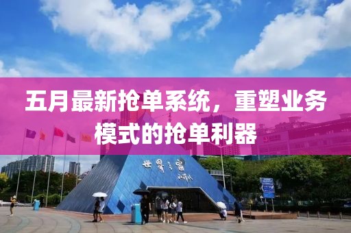 五月最新抢单系统，重塑业务模式的抢单利器