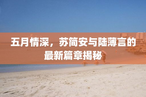 五月情深，苏简安与陆薄言的最新篇章揭秘