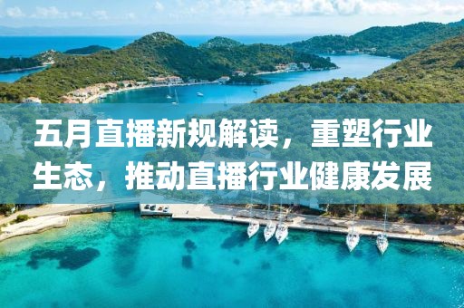 五月直播新规解读，重塑行业生态，推动直播行业健康发展