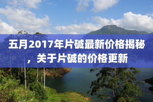 五月2017年片碱最新价格揭秘，关于片碱的价格更新