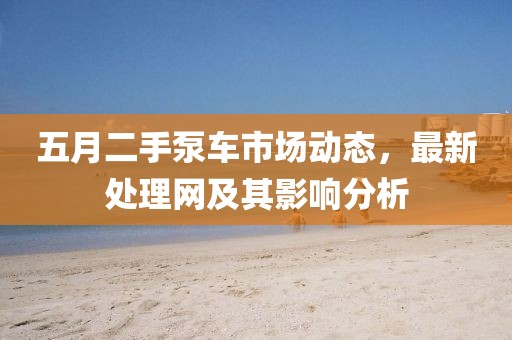 五月二手泵车市场动态，最新处理网及其影响分析
