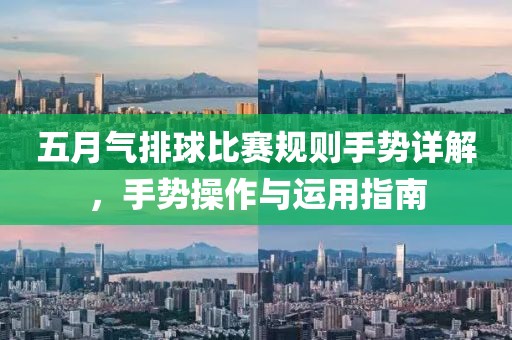 五月气排球比赛规则手势详解，手势操作与运用指南