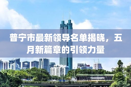 普宁市最新领导名单揭晓，五月新篇章的引领力量