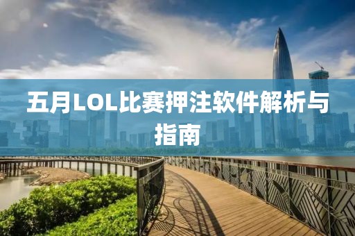 五月LOL比赛押注软件解析与指南