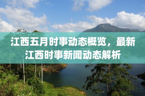 江西五月时事动态概览，最新江西时事新闻动态解析