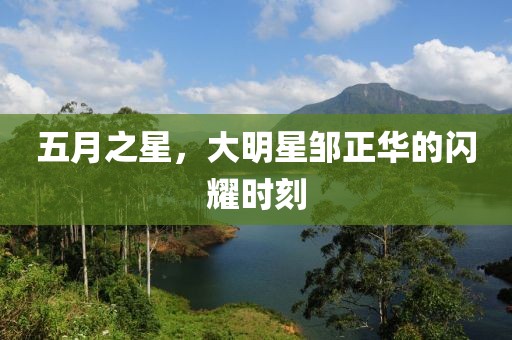 五月之星，大明星邹正华的闪耀时刻