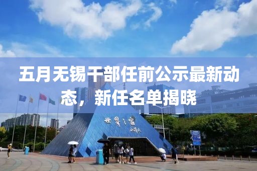 五月无锡干部任前公示最新动态，新任名单揭晓