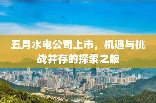 五月水电公司上市，机遇与挑战并存的探索之旅