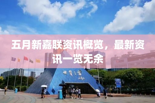 五月新嘉联资讯概览，最新资讯一览无余