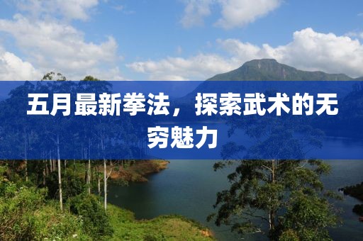 五月最新拳法，探索武术的无穷魅力