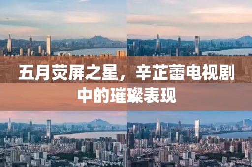 五月荧屏之星，辛芷蕾电视剧中的璀璨表现