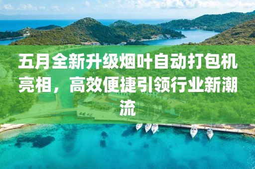 五月全新升级烟叶自动打包机亮相，高效便捷引领行业新潮流