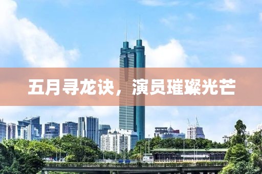 五月寻龙诀，演员璀璨光芒