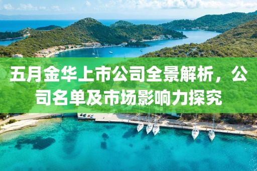 五月金华上市公司全景解析，公司名单及市场影响力探究