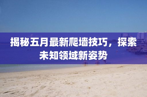 揭秘五月最新爬墙技巧，探索未知领域新姿势