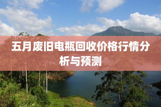 五月废旧电瓶回收价格行情分析与预测