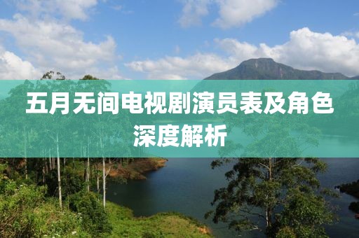 五月无间电视剧演员表及角色深度解析
