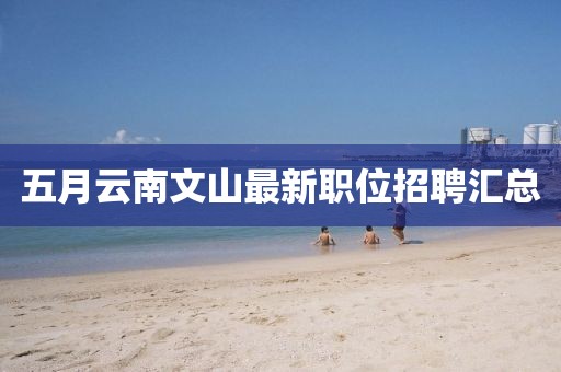 五月云南文山最新职位招聘汇总