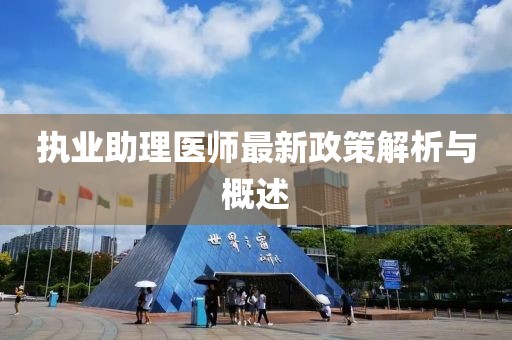 执业助理医师最新政策解析与概述