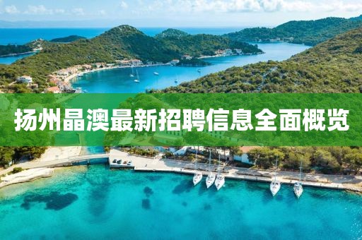 扬州晶澳最新招聘信息全面概览