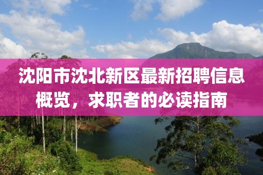 沈阳市沈北新区最新招聘信息概览，求职者的必读指南