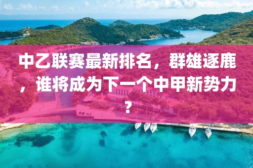 中乙联赛最新排名，群雄逐鹿，谁将成为下一个中甲新势力？