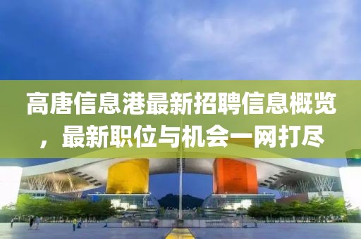 高唐信息港最新招聘信息概览，最新职位与机会一网打尽